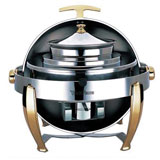 MF型镀金全翻盖(双头)豪华宴会汤炉 自助餐汤炉