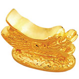 龙头筷子架（金器）