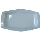 10寸长方皇冠盘