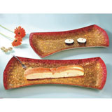 镀边红金底 碟 盘